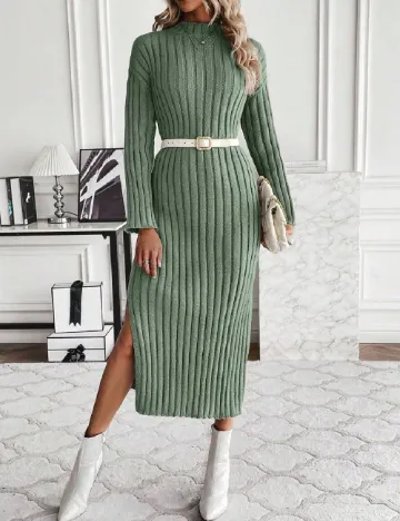 Rochie medie SHEIN, verde Verde