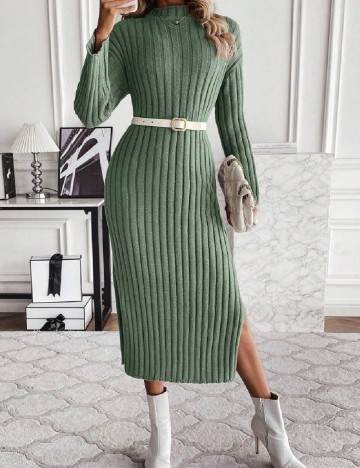 Rochie medie SHEIN, verde