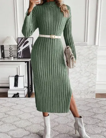 Rochie medie SHEIN, verde Verde