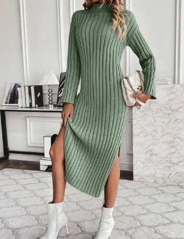 Rochie medie SHEIN, verde Verde