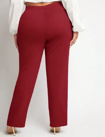 Pantaloni SHEIN CURVE, rosu Rosu