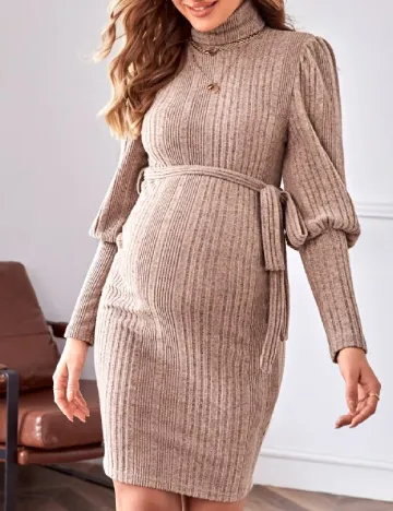 Rochie scurta SHEIN Maternity, roz pudra Roz