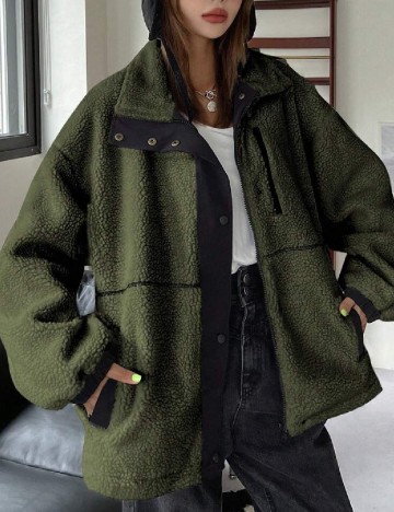 Jacheta Oversize Dazy, verde