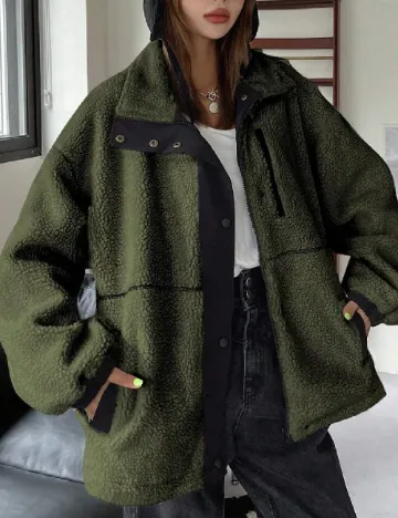 Jacheta Oversize Dazy, verde Verde