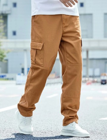 Pantaloni SHEIN, maro deschis