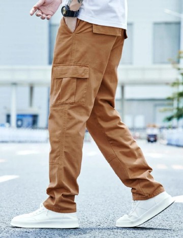 Pantaloni SHEIN, maro deschis