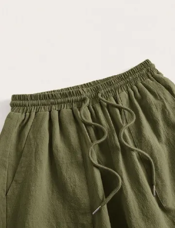 Pantaloni SHEIN CURVE, verde Verde