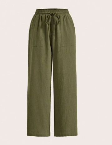 Pantaloni SHEIN CURVE, verde