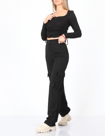 Pantaloni SHEIN, negru