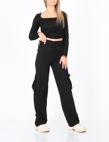 Pantaloni SHEIN, negru