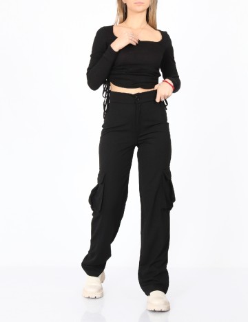 Pantaloni SHEIN, negru