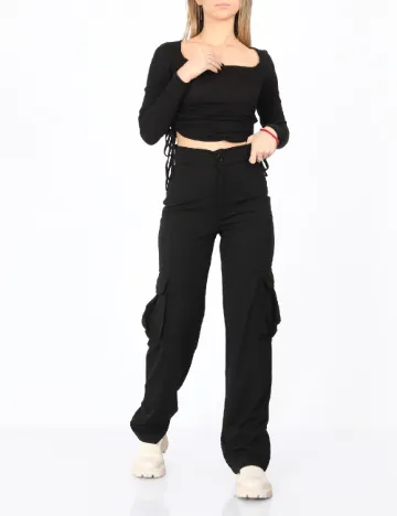 Pantaloni SHEIN, negru Negru