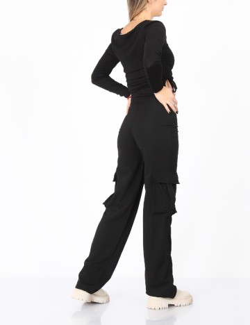 Pantaloni SHEIN, negru