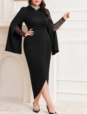 Rochie medie SHEIN CURVE, negru