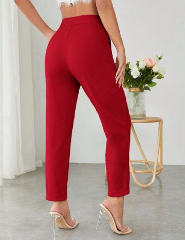 Pantaloni SHEIN, rosu