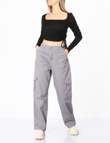 Pantaloni SHEIN, gri