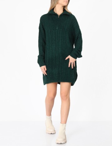 Pulover SHEIN, verde inchis