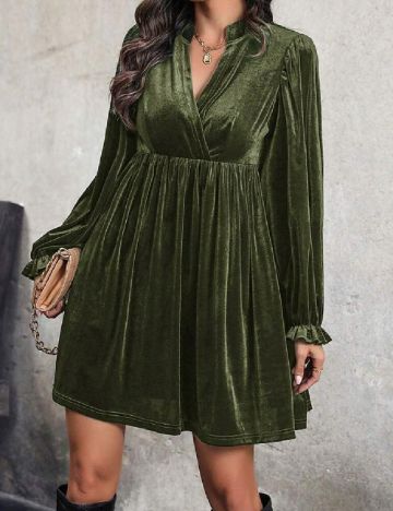 Rochie scurta SHEIN, verde