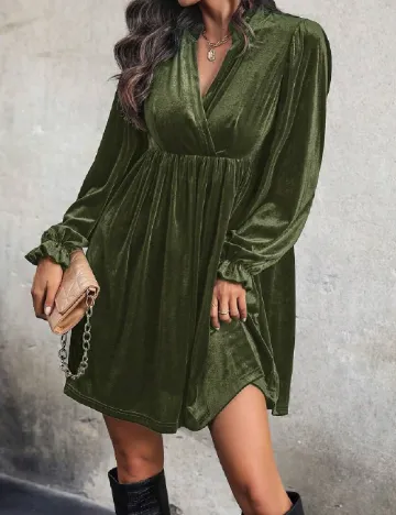 Rochie scurta SHEIN, verde Verde