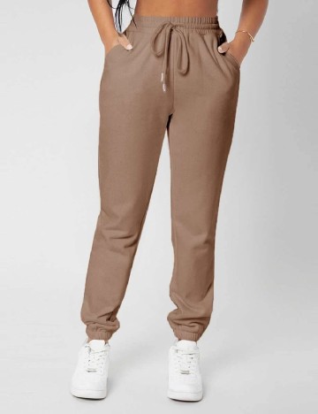 Pantaloni SHEIN, maro