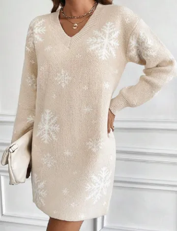 Rochie scurta SHEIN, crem Crem