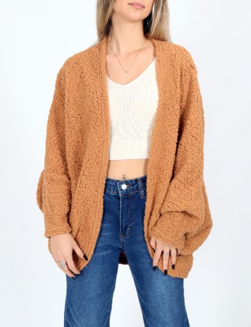 Cardigan SHEIN, maro