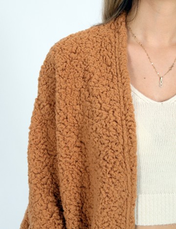 Cardigan SHEIN, maro