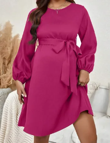 Rochie scurta SHEIN Maternity, roz Roz