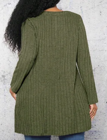 Bluza SHEIN CURVE, verde Verde