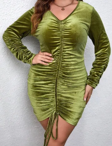 Rochie scurta SHEIN CURVE, verde Verde