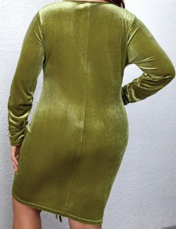 Rochie scurta SHEIN CURVE, verde