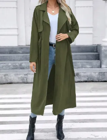 Trench SHEIN, verde Verde