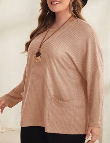 Bluza Emery Rose Curve, maro