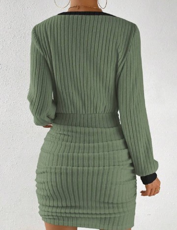 Rochie scurta SHEIN, verde