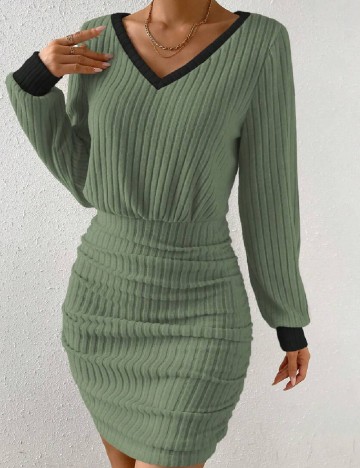 Rochie scurta SHEIN, verde