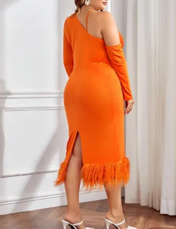 Rochie medie SHEIN CURVE, portocaliu Portocaliu