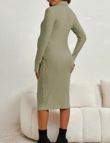 Rochie medie SHEIN Maternity, verde Verde