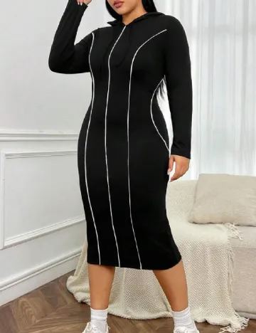 Rochie medie SHEIN CURVE, negru Negru