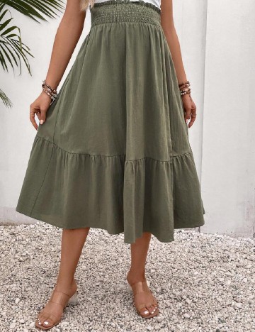 Fusta SHEIN Maternity, verde