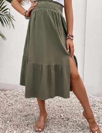 Fusta SHEIN Maternity, verde