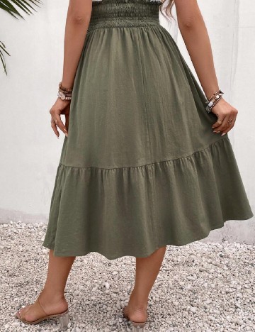 Fusta SHEIN Maternity, verde