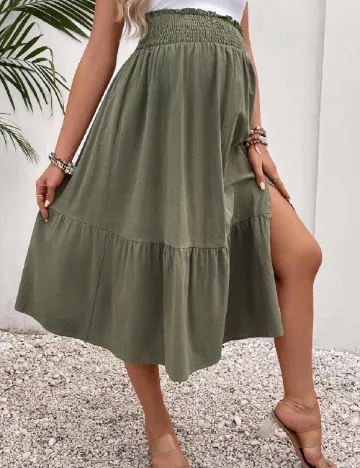 Fusta SHEIN Maternity, verde Verde