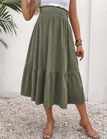 Fusta SHEIN Maternity, verde