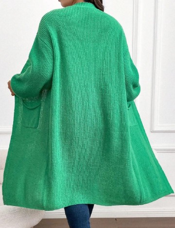 Cardigan SHEIN CURVE, verde