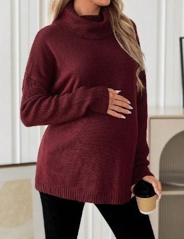 Bluza SHEIN Maternity, visiniu