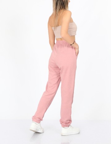 Pantaloni SHEIN, roz pudra