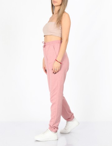 Pantaloni SHEIN, roz pudra