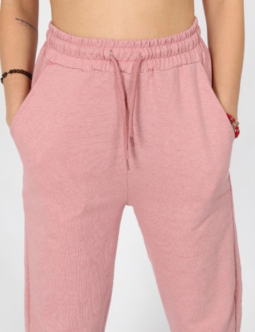 Pantaloni SHEIN, roz pudra