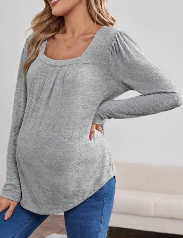 Bluza SHEIN Maternity, gri