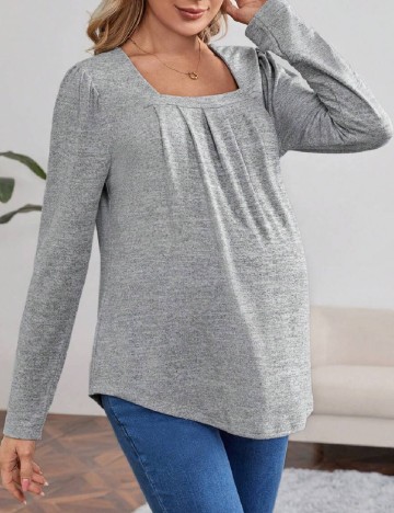 Bluza SHEIN Maternity, gri